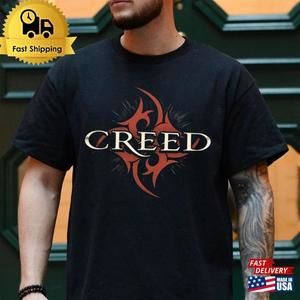 Retro Creed Band Bootleg T-Shirt Fan Gift Shirt Unisex Classic